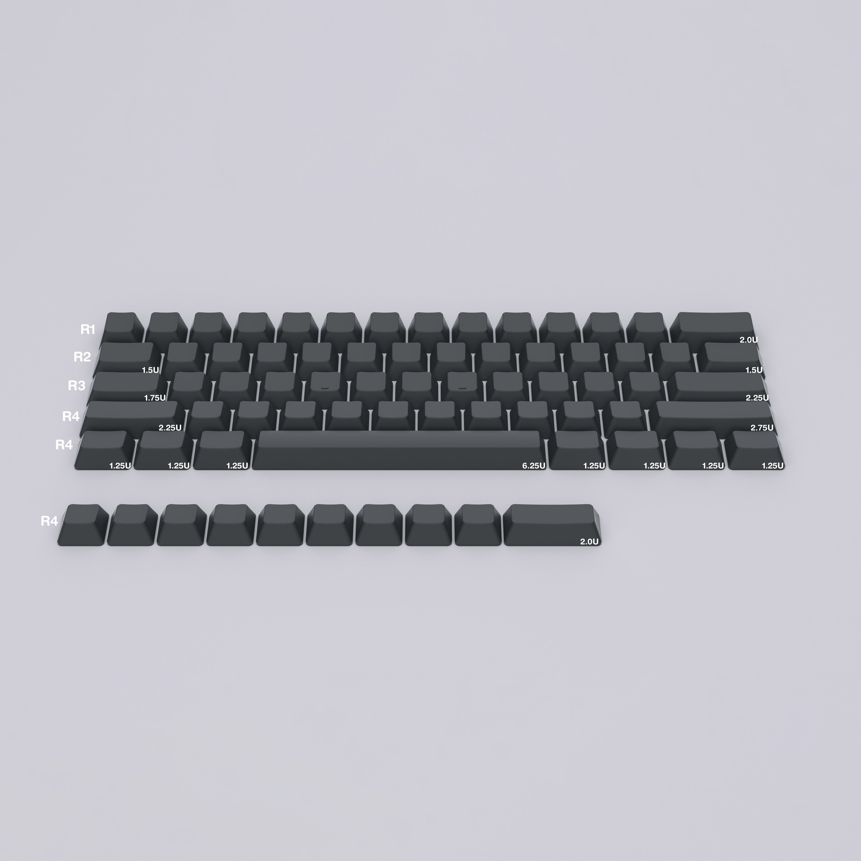 Ceramic Keycap Kit-60 – TacType