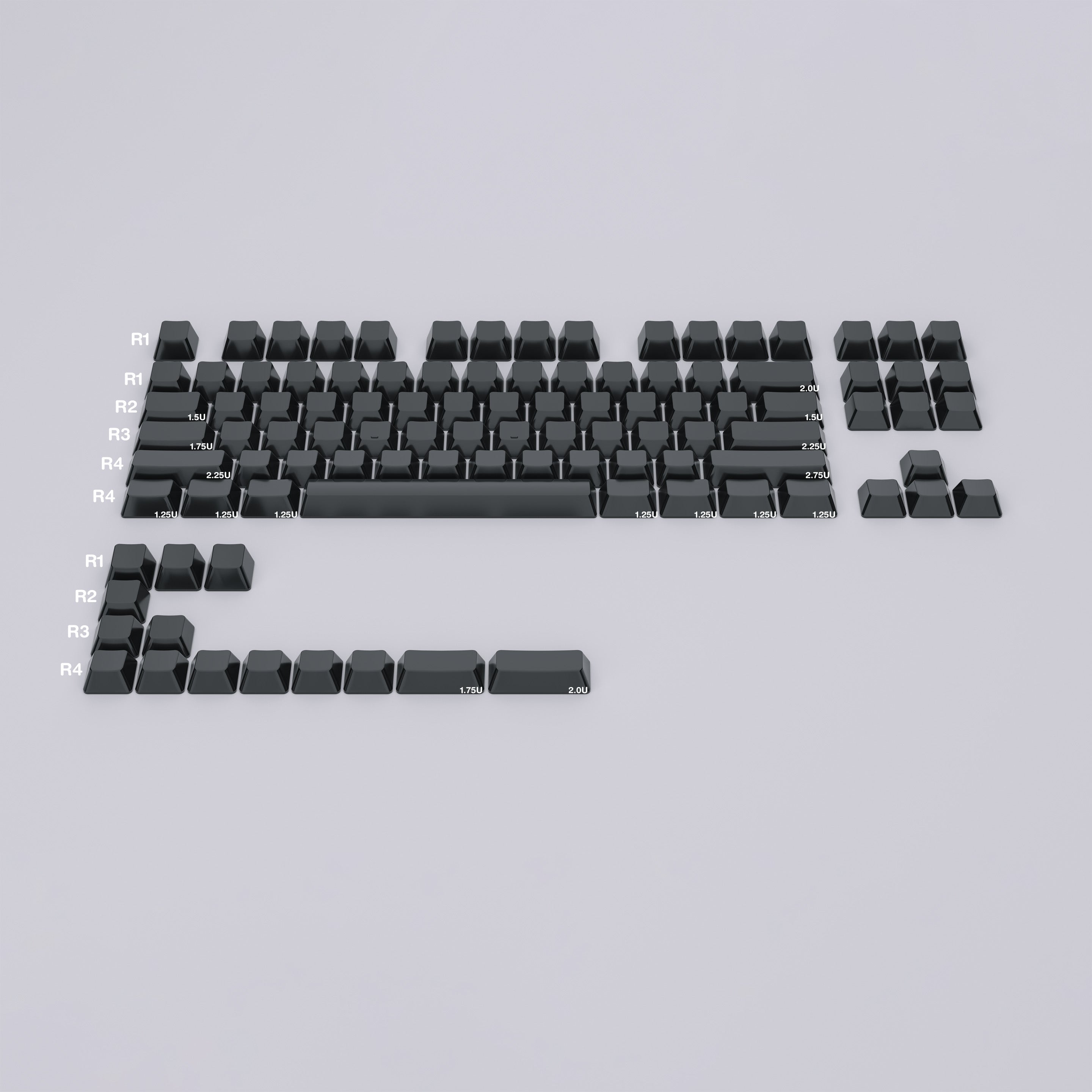 キーボード TacType Ceramic Keycaps Set Base Kit AB_Kit-Black-Glossy-Blank.jpg?