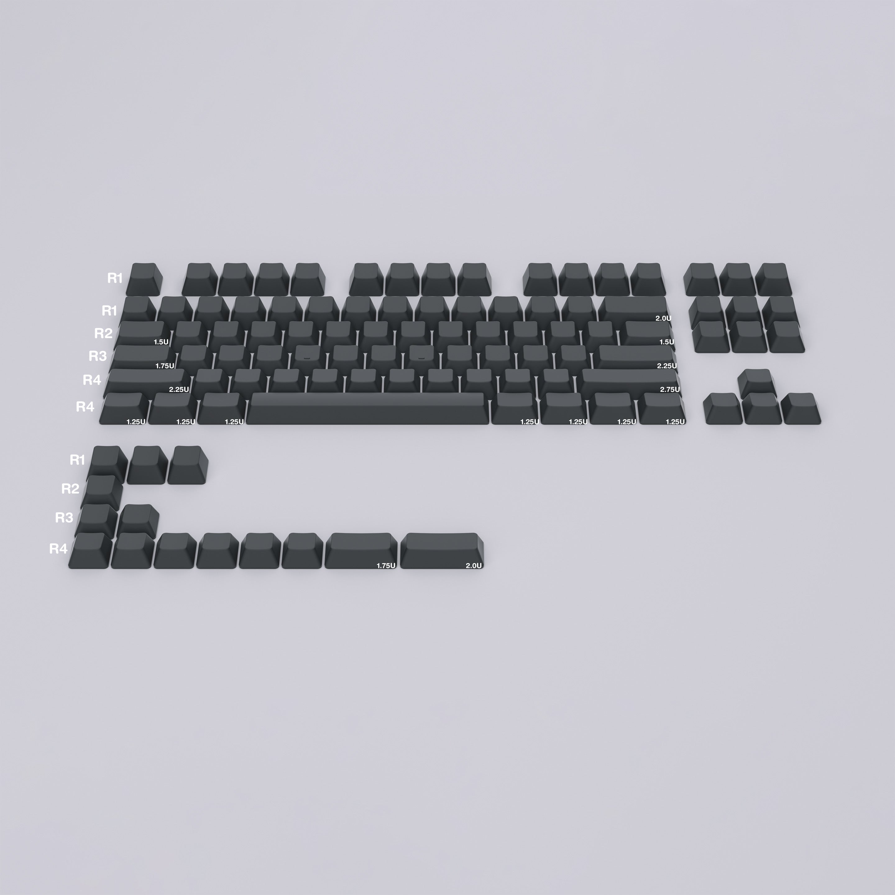 キーボード TacType Ceramic Keycaps Set Base Kit Ceramic Keycap Kit-TKL – TacType