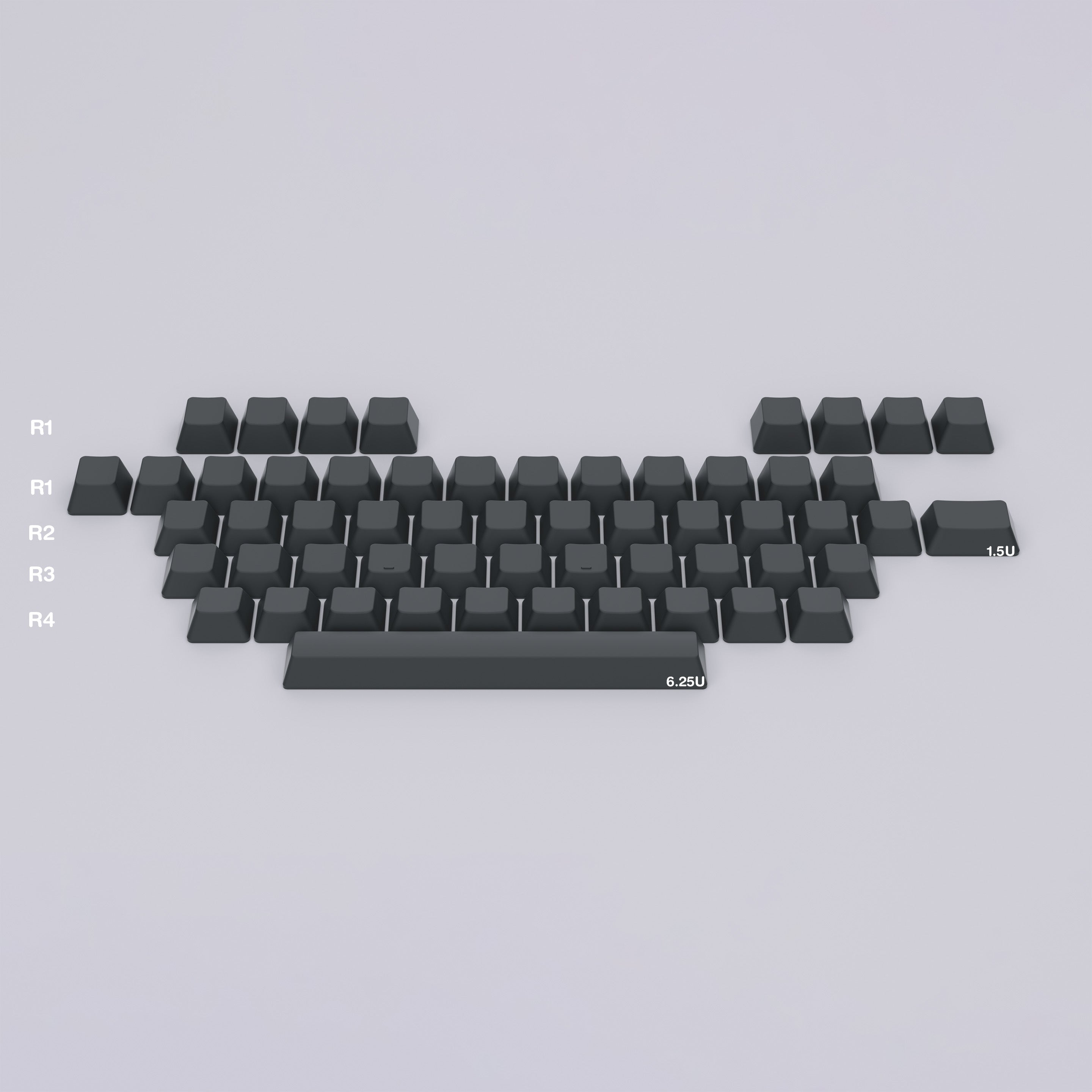Ceramic Keycap Split Kit-Alphas