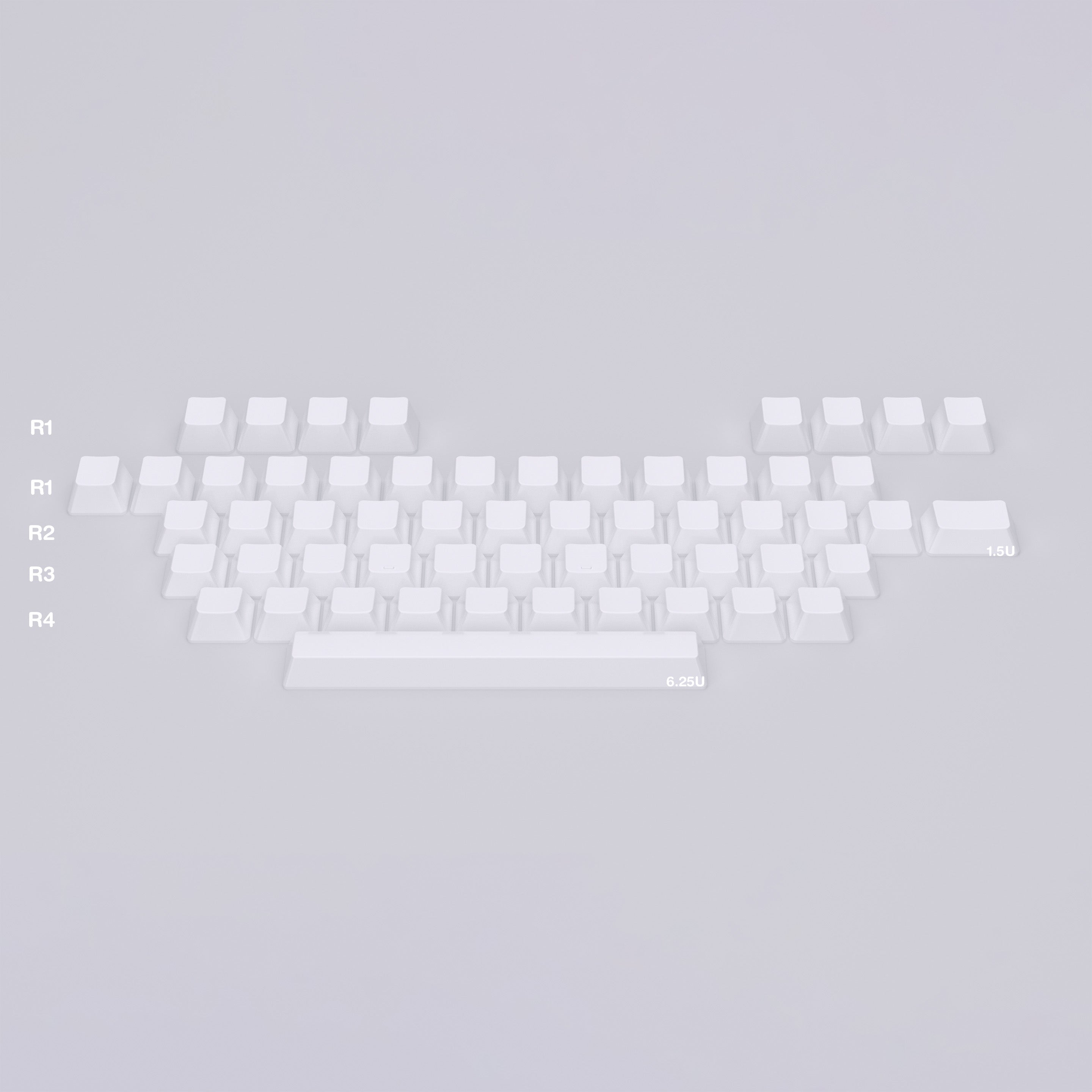 Ceramic Keycap Split Kit-Alphas