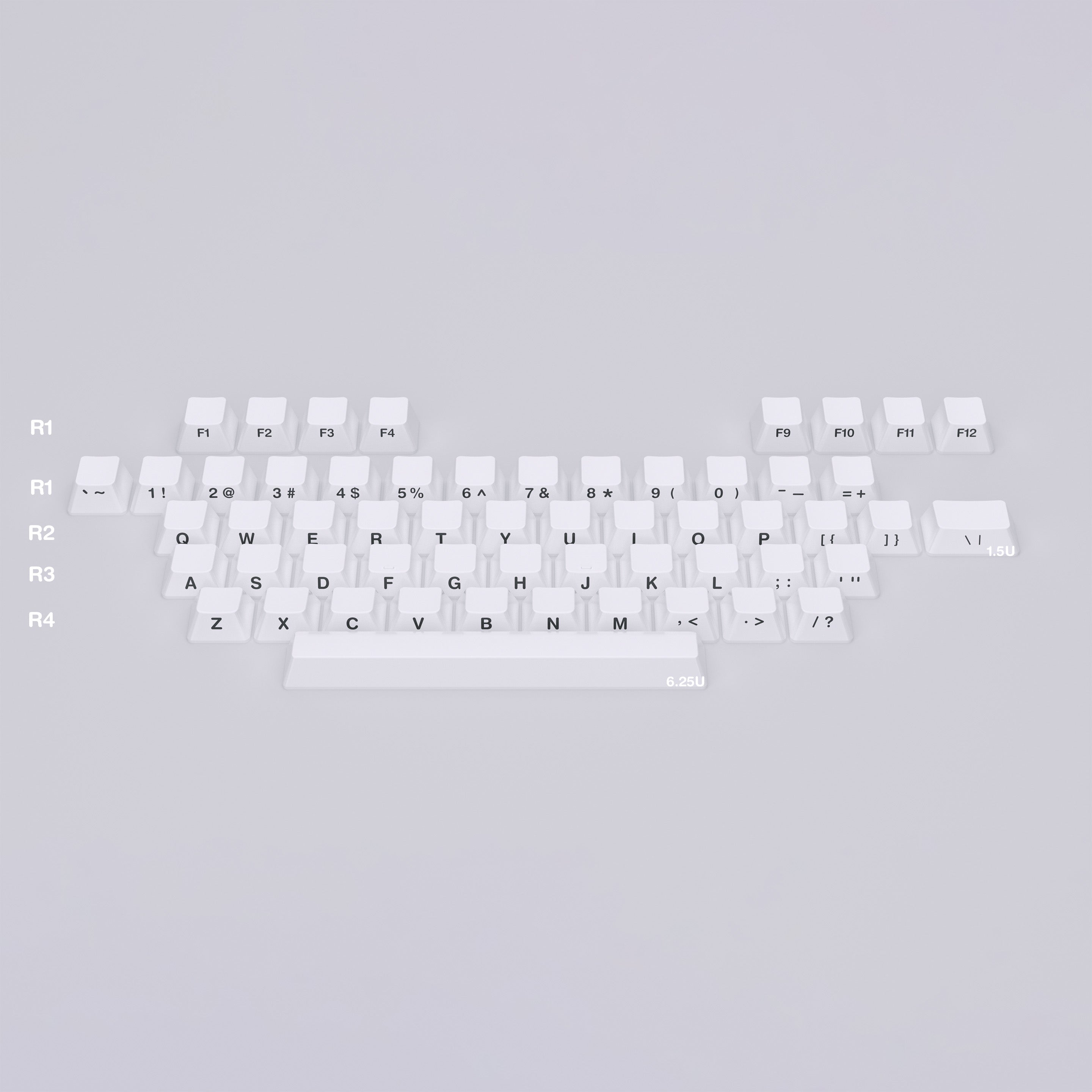 Ceramic Keycap Split Kit-Alphas