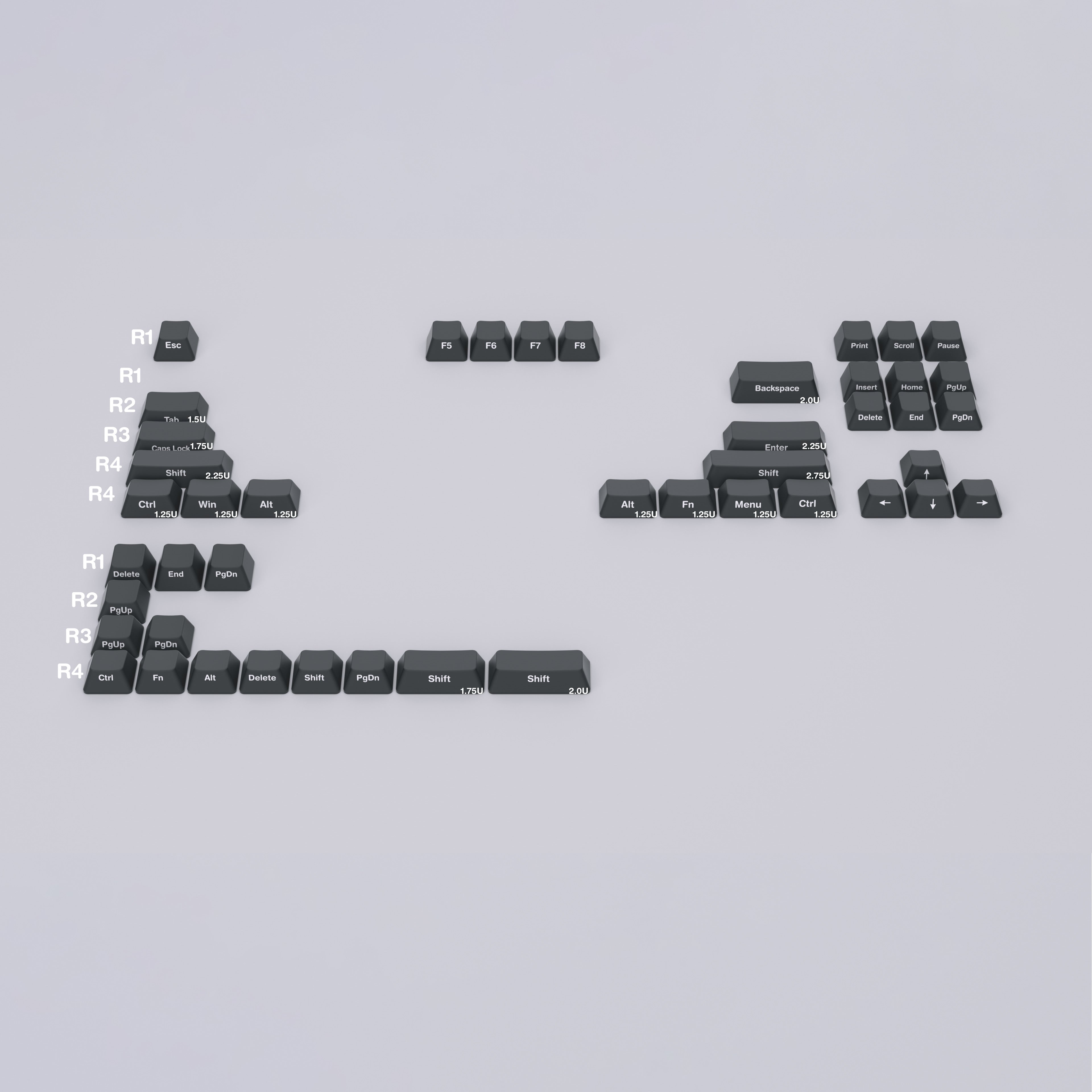 Ceramic Keycap Split Kit-Modifier