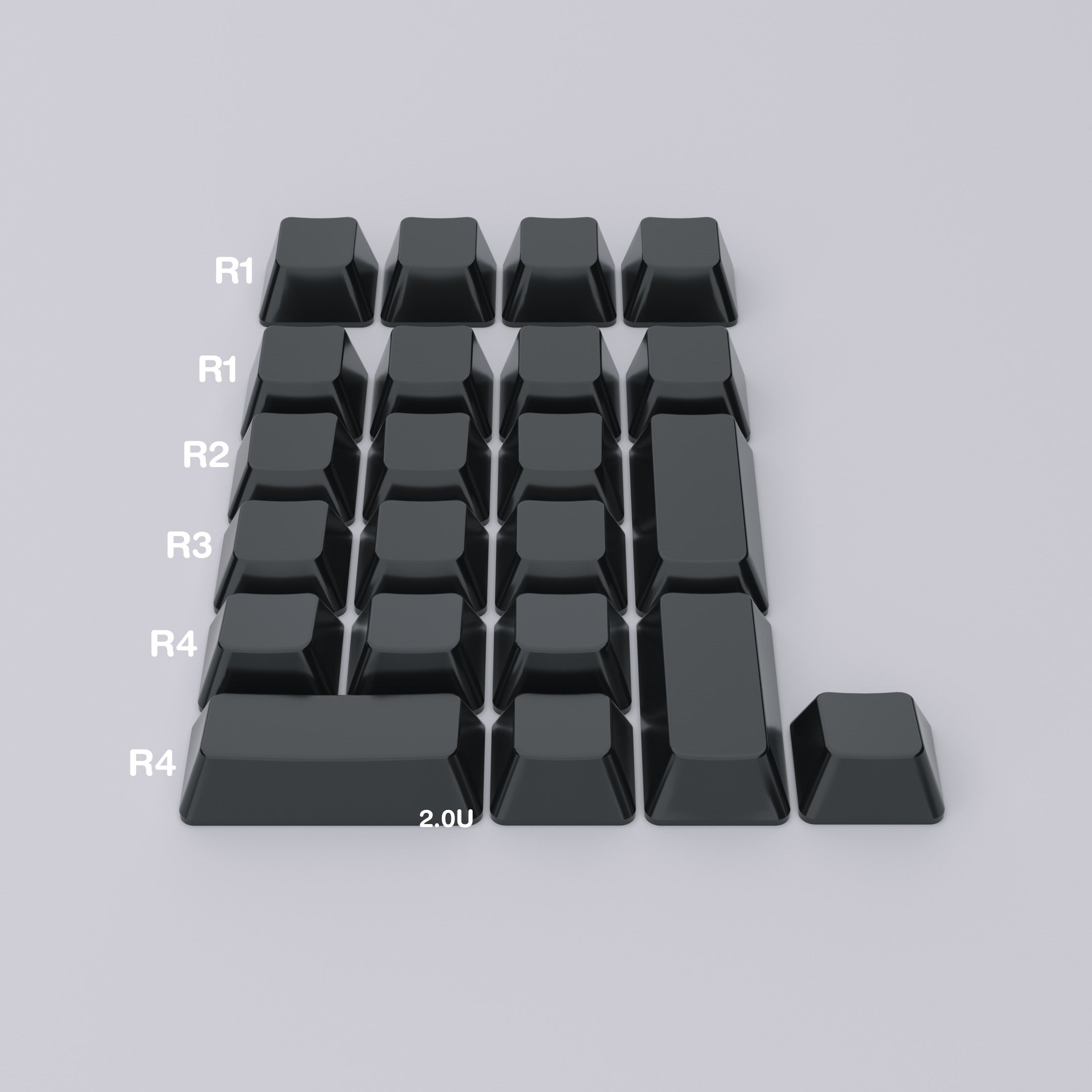 Ceramic Keycap Split Kit-Numpad