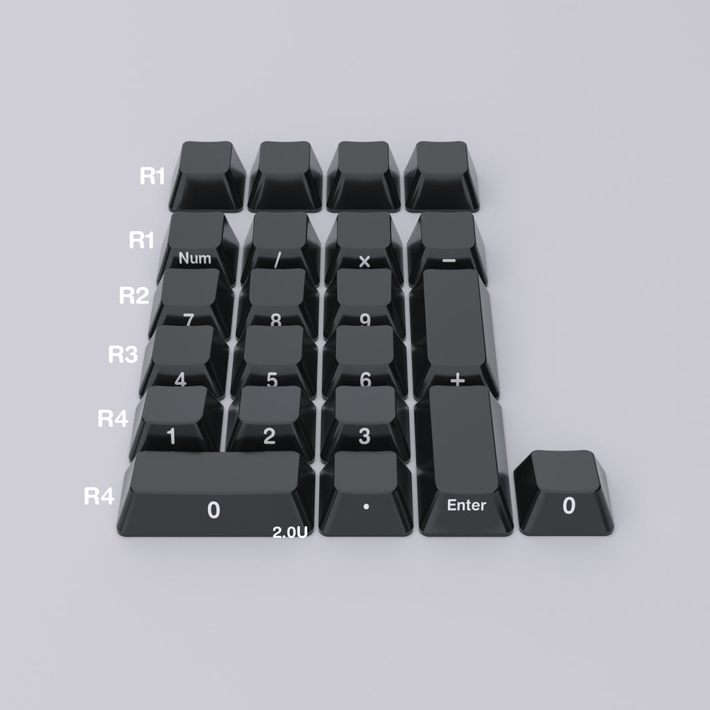 Ceramic Keycap Split Kit-Numpad