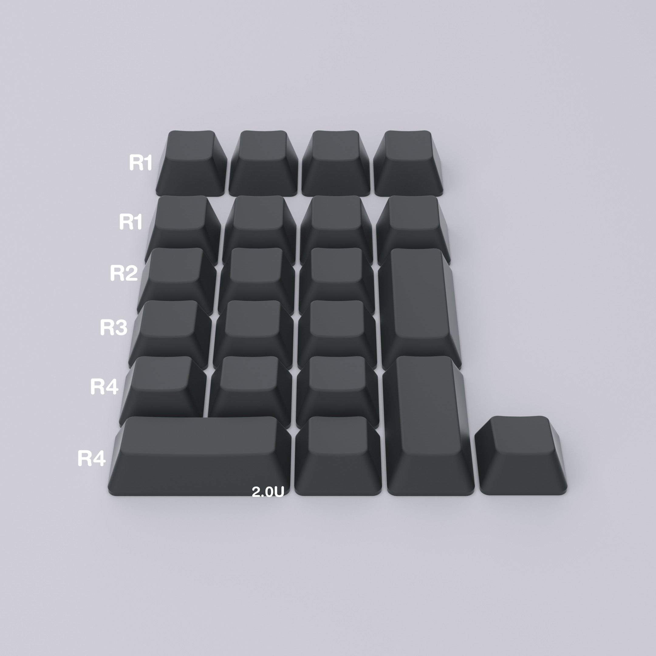 Ceramic Keycap Split Kit-Numpad