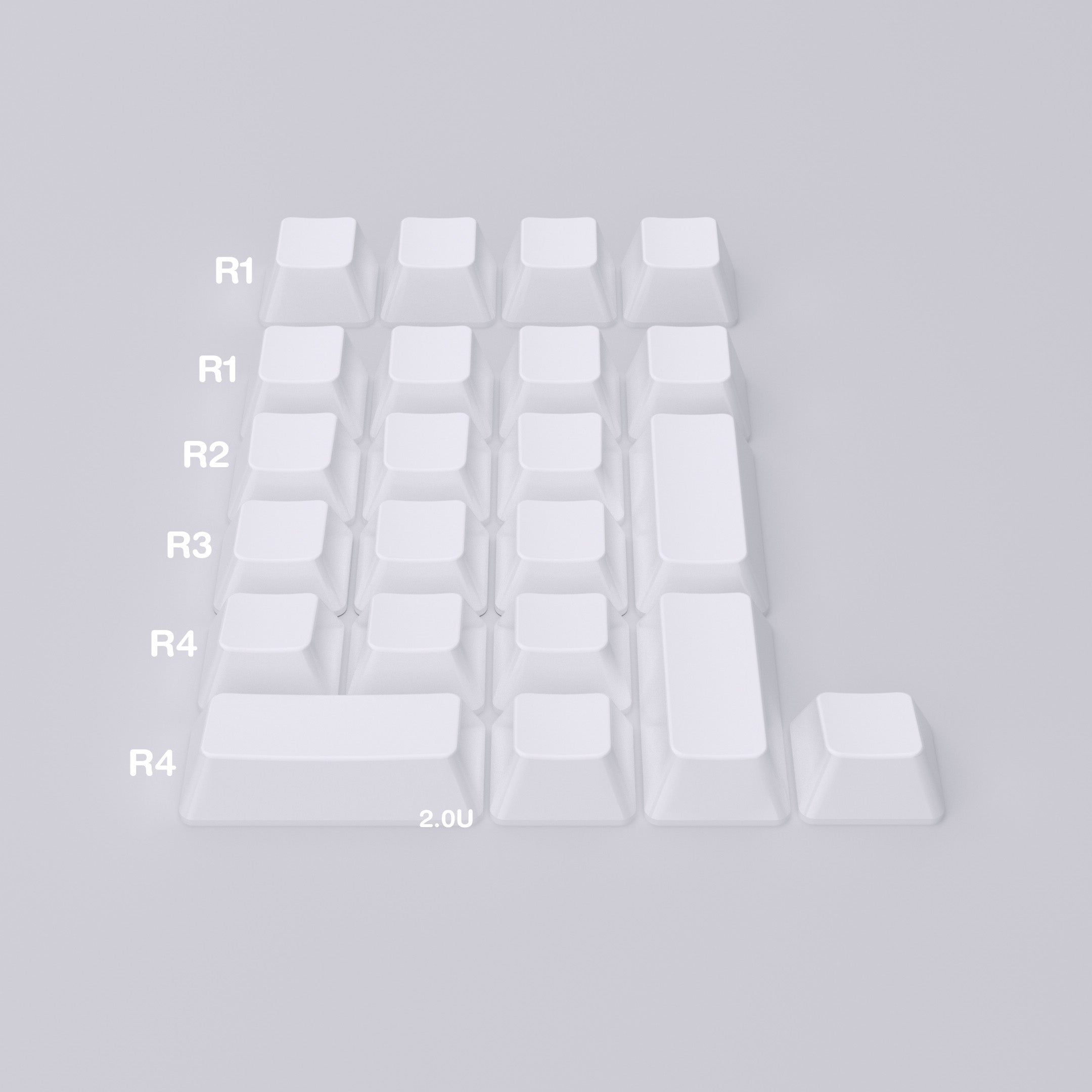 Ceramic Keycap Split Kit-Numpad